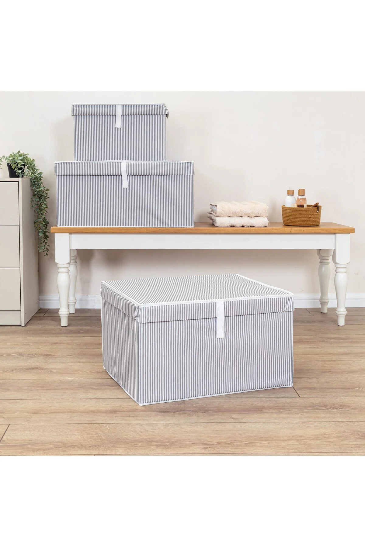Çok Amaçlı Organizer Düzenleyici Kutu Maxi Gri 50*40*30cm