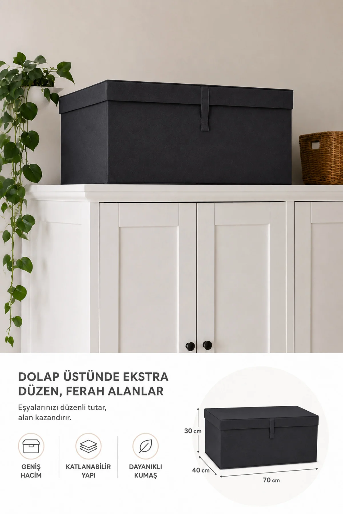 Çok Amaçlı Organizer Lüks Saklama Kutusu Düzenleyici Hurç MegaPlus