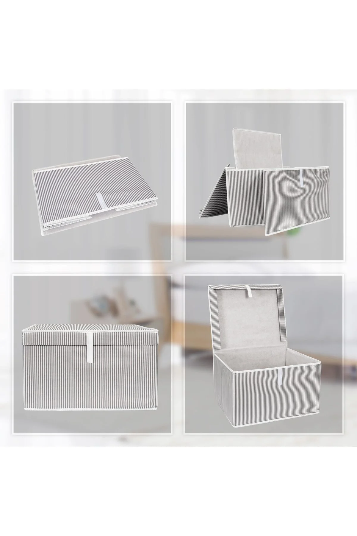 Çok Amaçlı Organizer Düzenleyici Kutu Maxi Gri 50*40*30cm