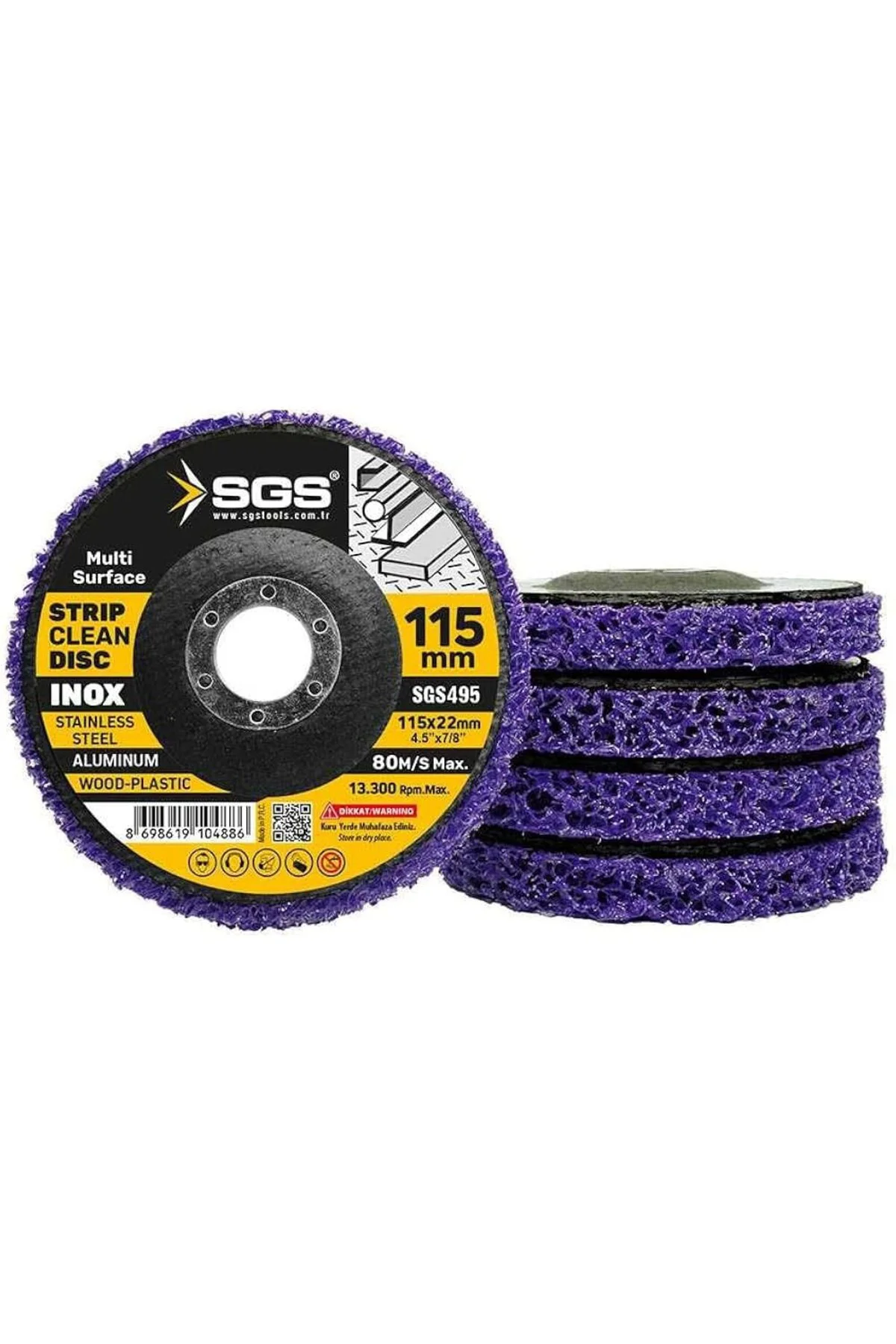 Çok Amaçlı Parlatma Diski Mor 115Mm Sgs495