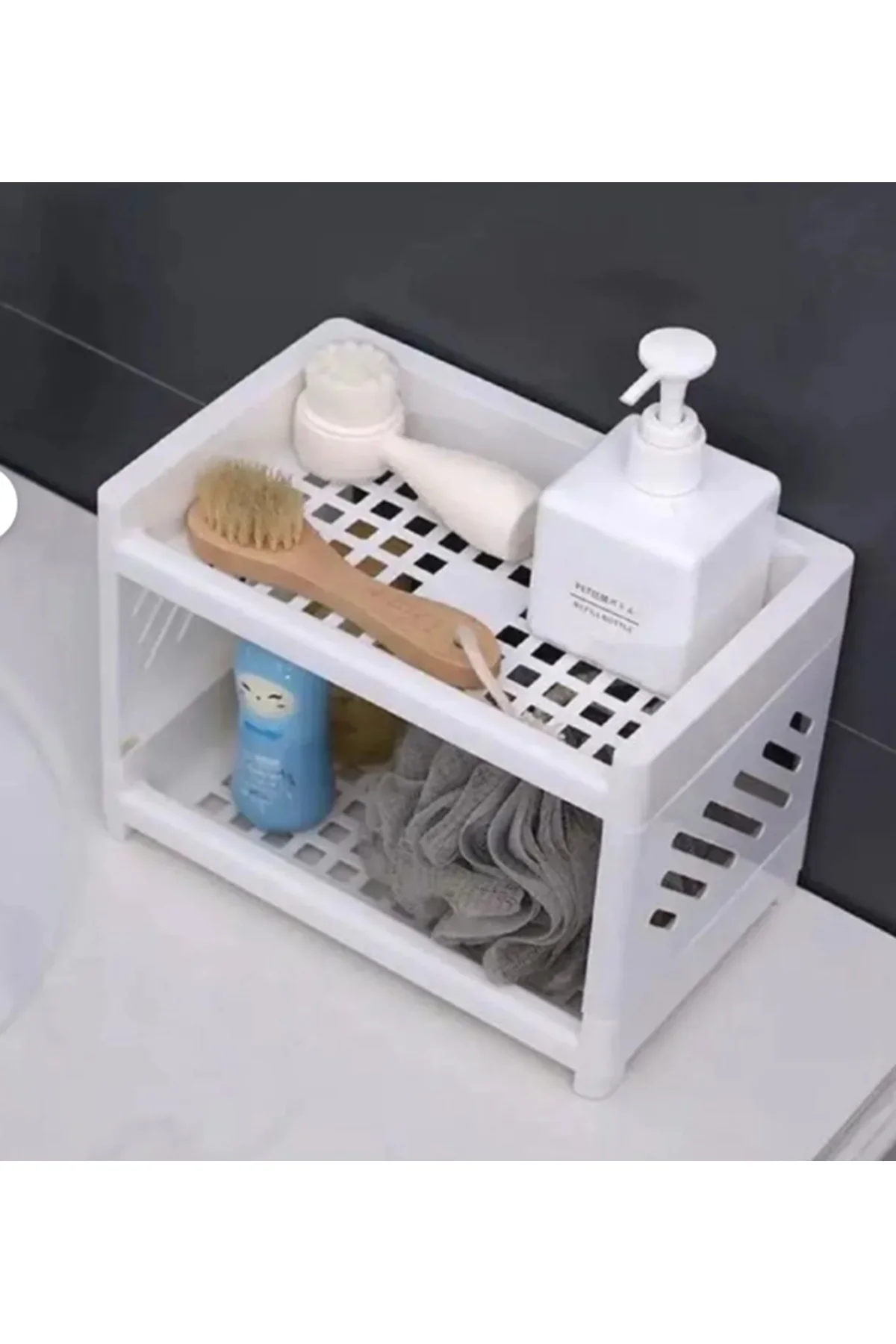 Çok Amaçlı Plastik Düzenleyici Raf – Mutfak, Banyo ve Ofis İçin 2