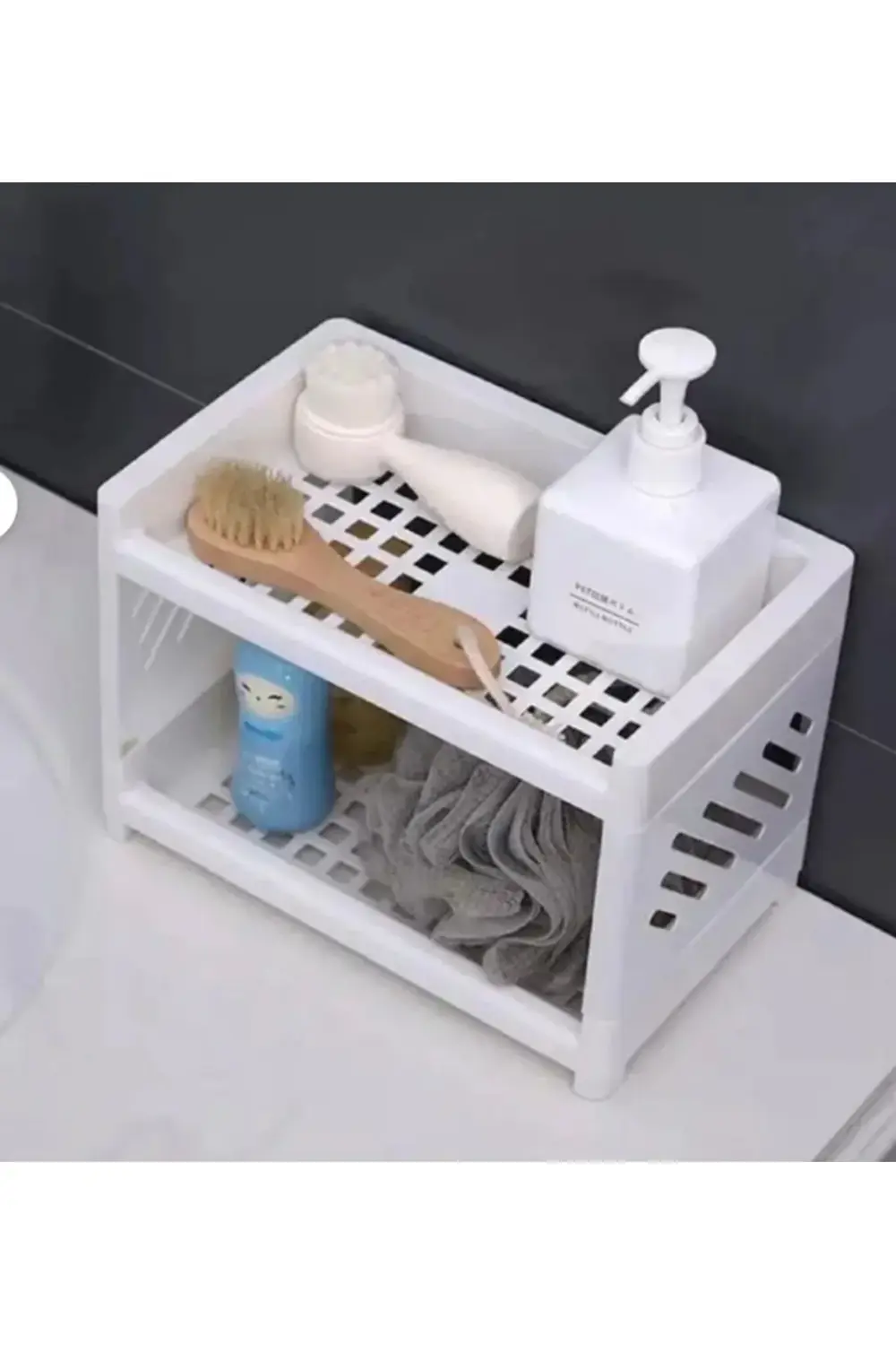 Çok Amaçlı Plastik Düzenleyici Raf – Mutfak, Banyo ve Ofis İçin 2