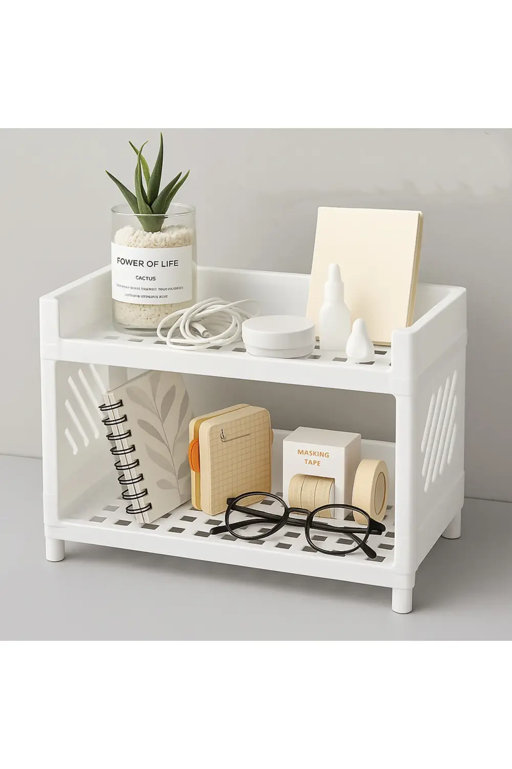 Çok Amaçlı Plastik Düzenleyici Raf – Mutfak, Banyo ve Ofis İçin 2