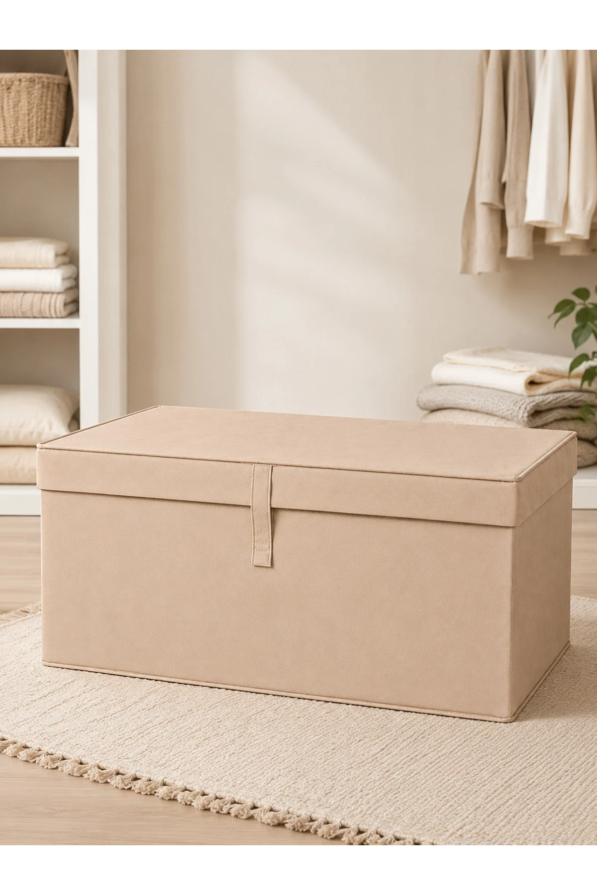Çok Amaçlı Saklama Kutusu Düzenleyici Kapaklı Sandık Tipi Kutu Hurç Organizer 3 Lü Set Mega Plus