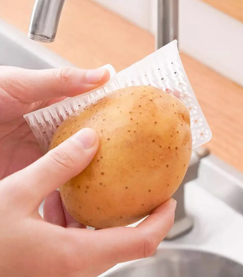 Çok Amaçlı Sebze ve Meyve Temizleme Patates Soyma Fırçası Çok Amaçlı Sebze ve Meyve Temizleme Patates Soyma Fırçası