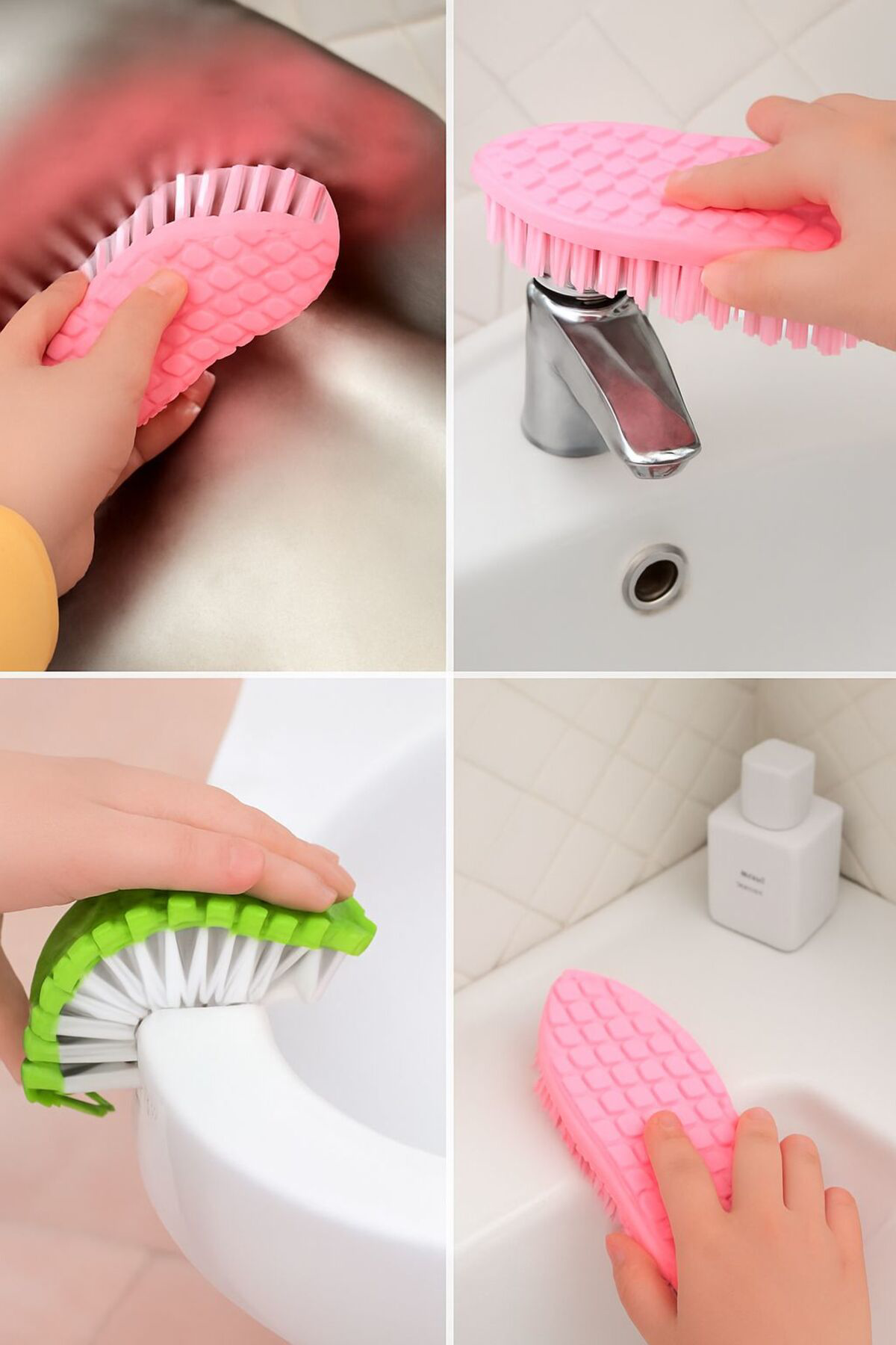 Çok Amaçlı Sert Kıl Temizlik Fırçası – Lavabo, Musluk, Fayans ve 