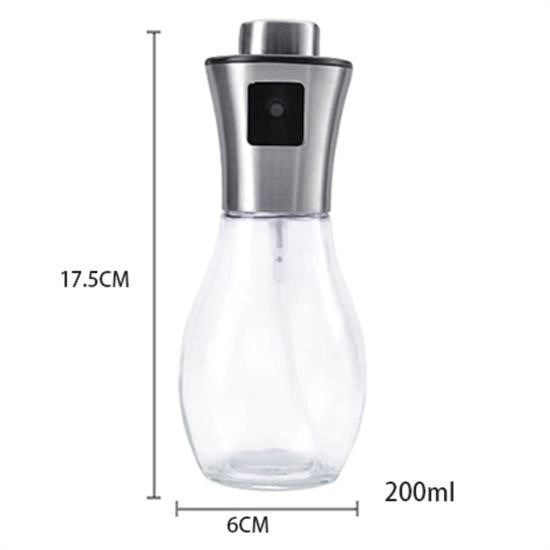Çok Amaçlı Spreyli Sızdırmaz Cam Şişe Yağdanlık Limon Sirke Sos P