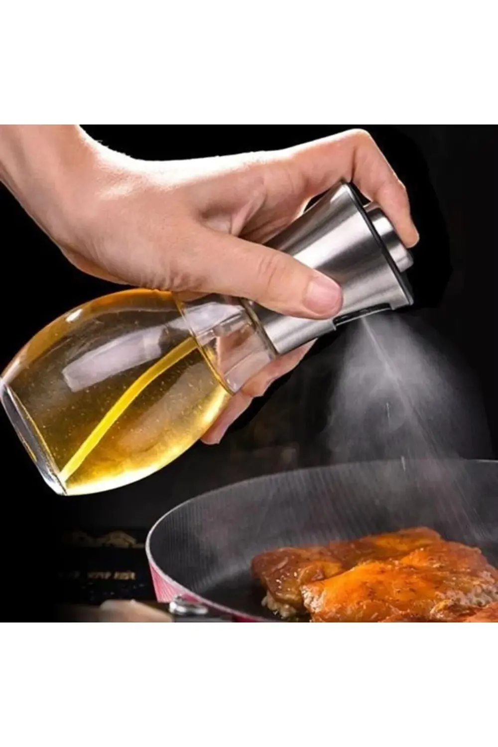 ® Çok Amaçlı Spreyli Sızdırmaz Cam Şişe Yağdanlık Limon Sirke Sos