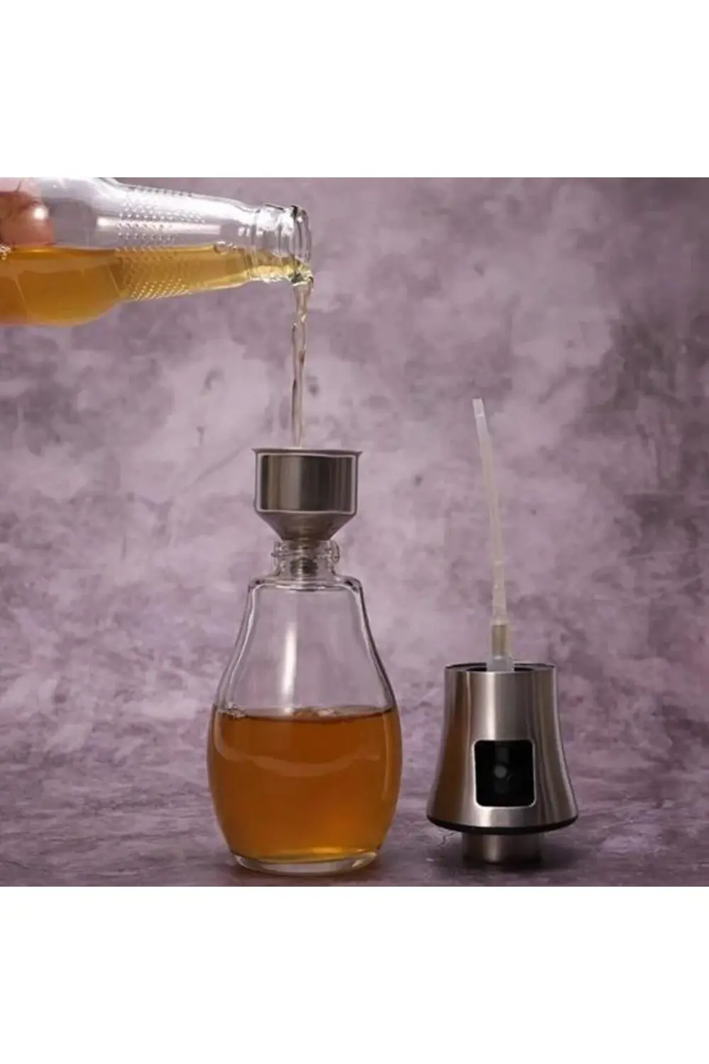 ® Çok Amaçlı Spreyli Sızdırmaz Cam Şişe Yağdanlık Limon Sirke Sos