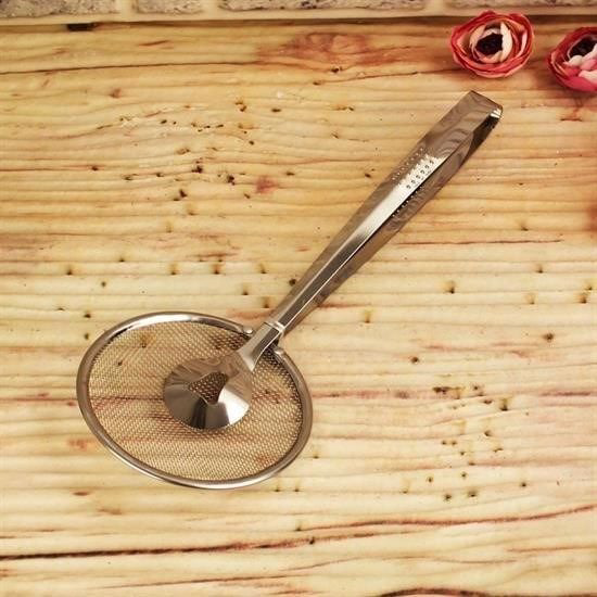 Çok Amaçlı Süzgeçli Paslanmaz Metal Haşlama Ve Kızartma Maşası Çok Amaçlı Süzgeçli Paslanmaz Metal Haşlama Ve Kızartma Maşası