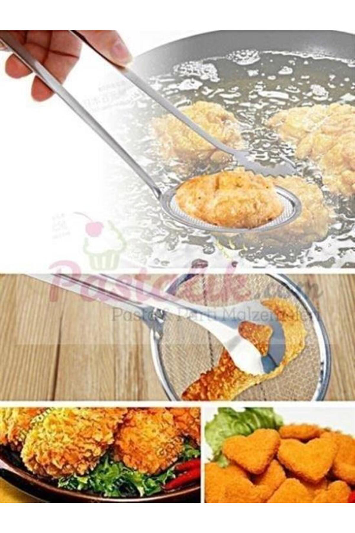 Ok Aksesuar Çok Amaçlı Süzgeçli Paslanmaz Metal Haşlama Ve Kızartma Maşası Go