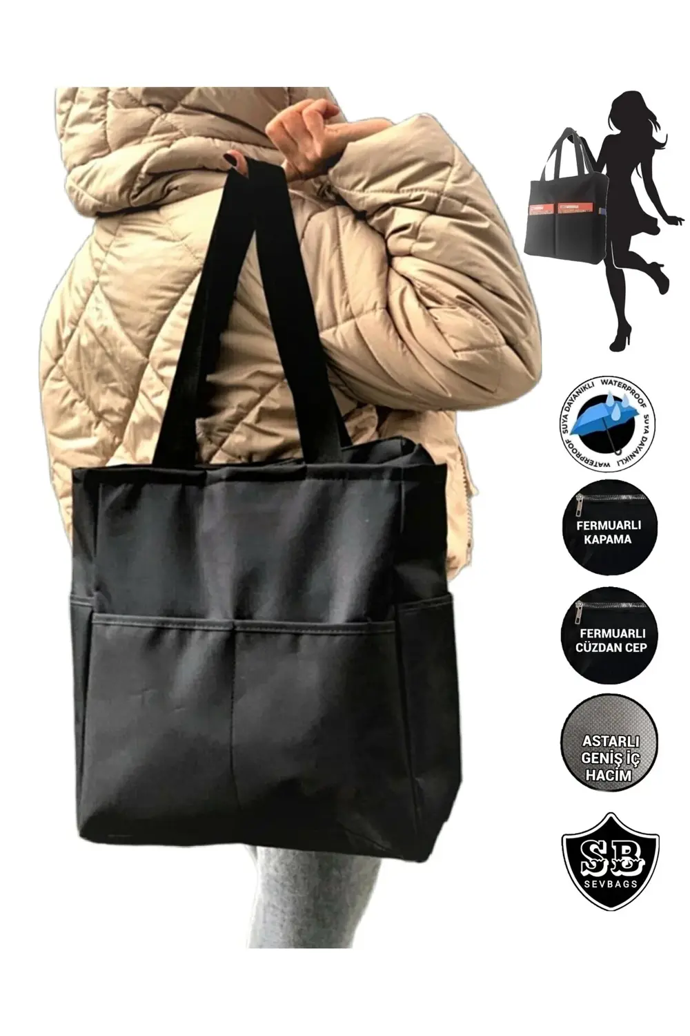 Çok Bölmeli Plaj Çantası