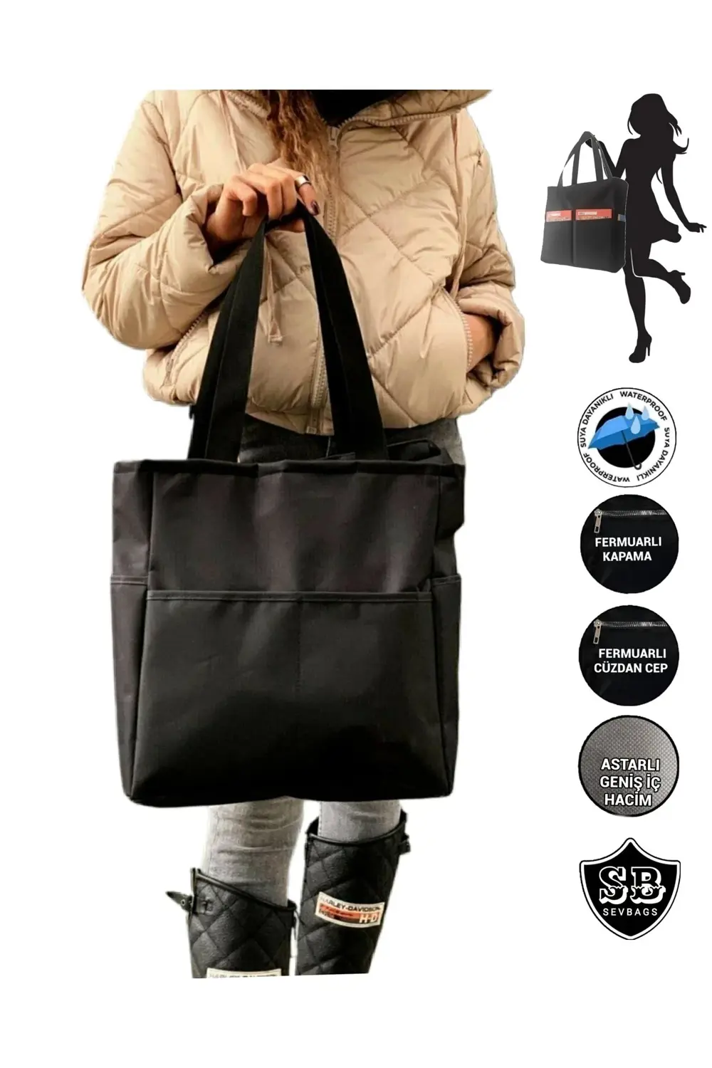 Çok Bölmeli Plaj Çantası