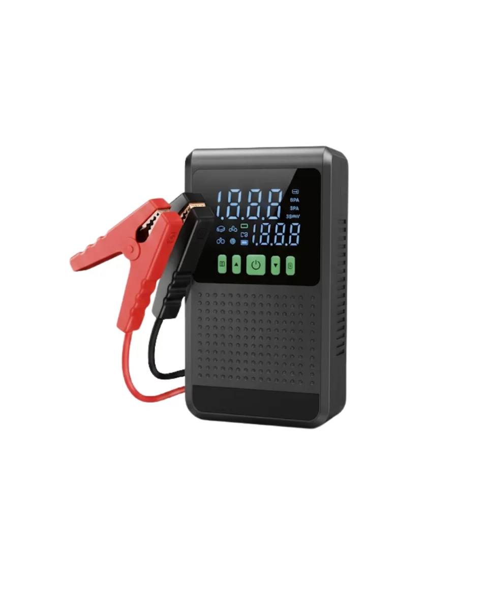 Çok Fonksiyonlu 12.000 mAh Araç Akü Takviye ve Hava Kompresörü - Powerbank ve LED Özellikli