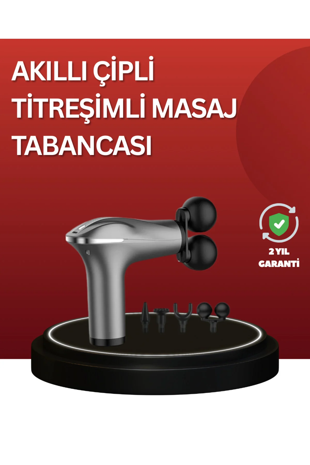 Çok Fonksiyonlu 4 Başlıklı Şarjlı Masaj Aleti Rahatlatıcı
