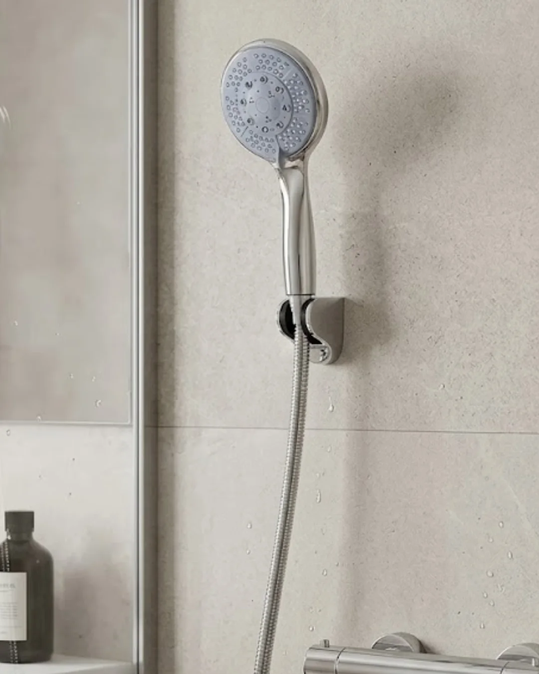 Çok Fonksiyonlu 4 Kademeli El Duşu Seti Spiral Hortumlu Banyo Duş Başlığı Çok Fonksiyonlu 4 Kademeli El Duşu Seti Spiral Hortumlu Banyo Duş Başlığı