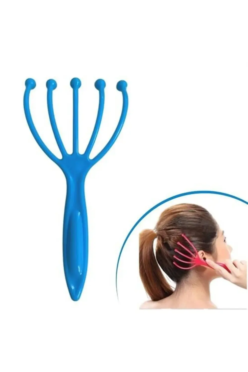 Çok Fonksiyonlu 5 Uçlu Bilyeli Baş Boyun Bacak Kol Masaj Alet Rah