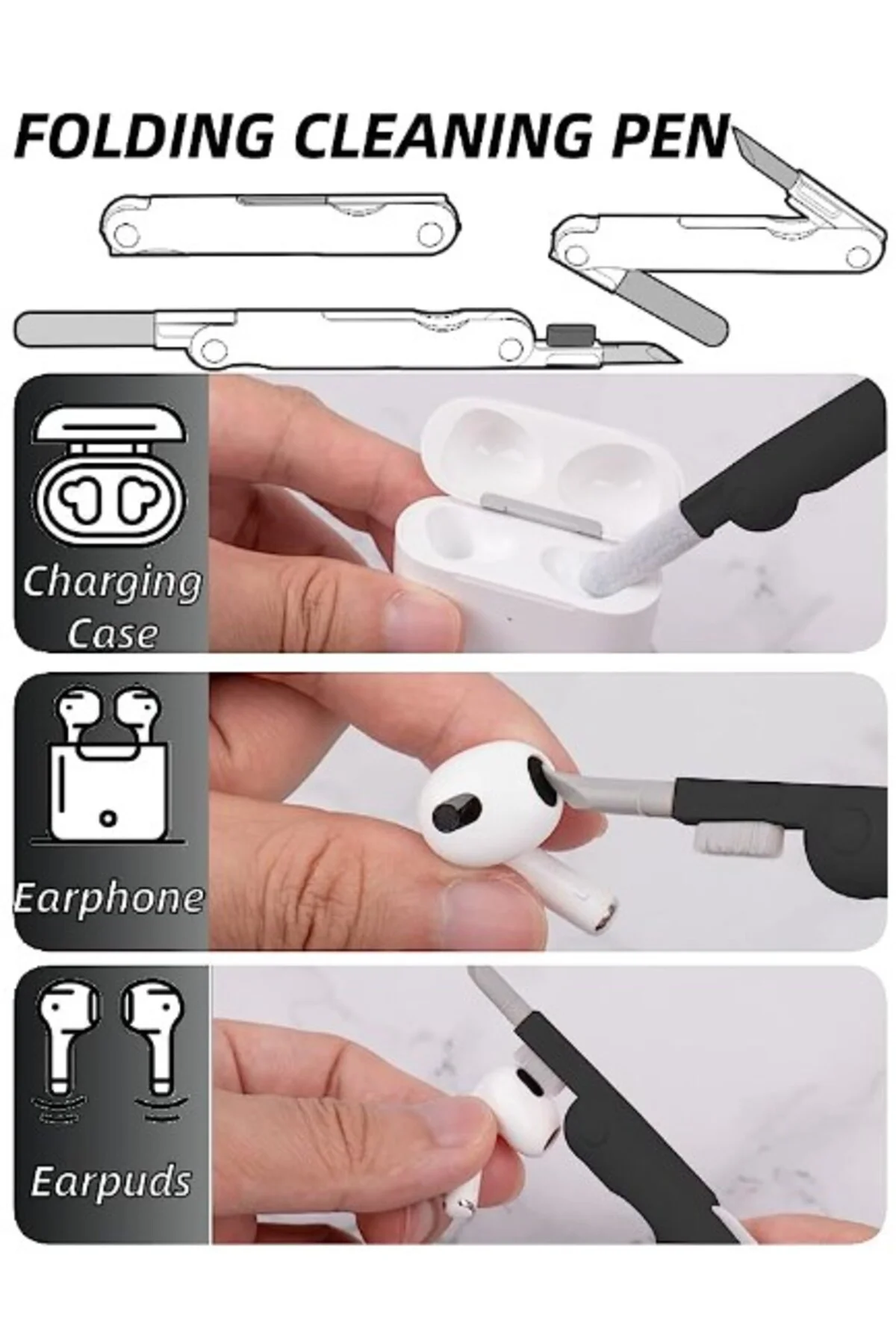 ÇOK FONKSIYONLU 7 IN 1 AIRPODS KLAVYE EKRAN KULAKLIK TEMIZLEME KI
