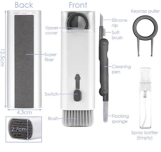 Çok Fonksiyonlu 7 Parça Airpods Klavye Ekran Kulaklık Temizleme K