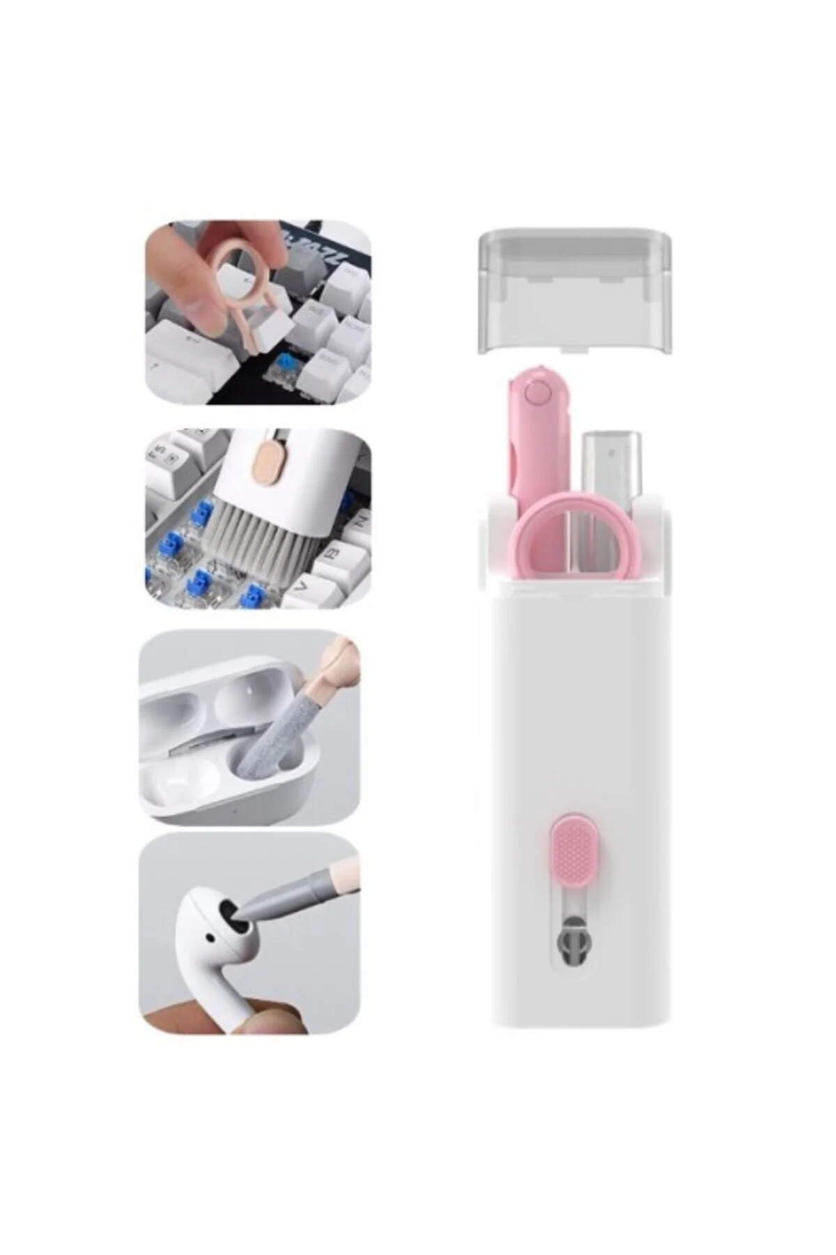 Çok Fonksiyonlu 7 Parça Airpods Klavye Ekran Kulaklık Temizleme K