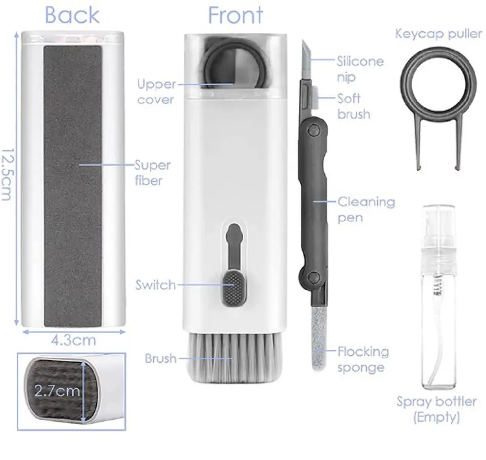 Çok Fonksiyonlu 7 Parça Airpods Klavye Ekran Kulaklık Temizleme K