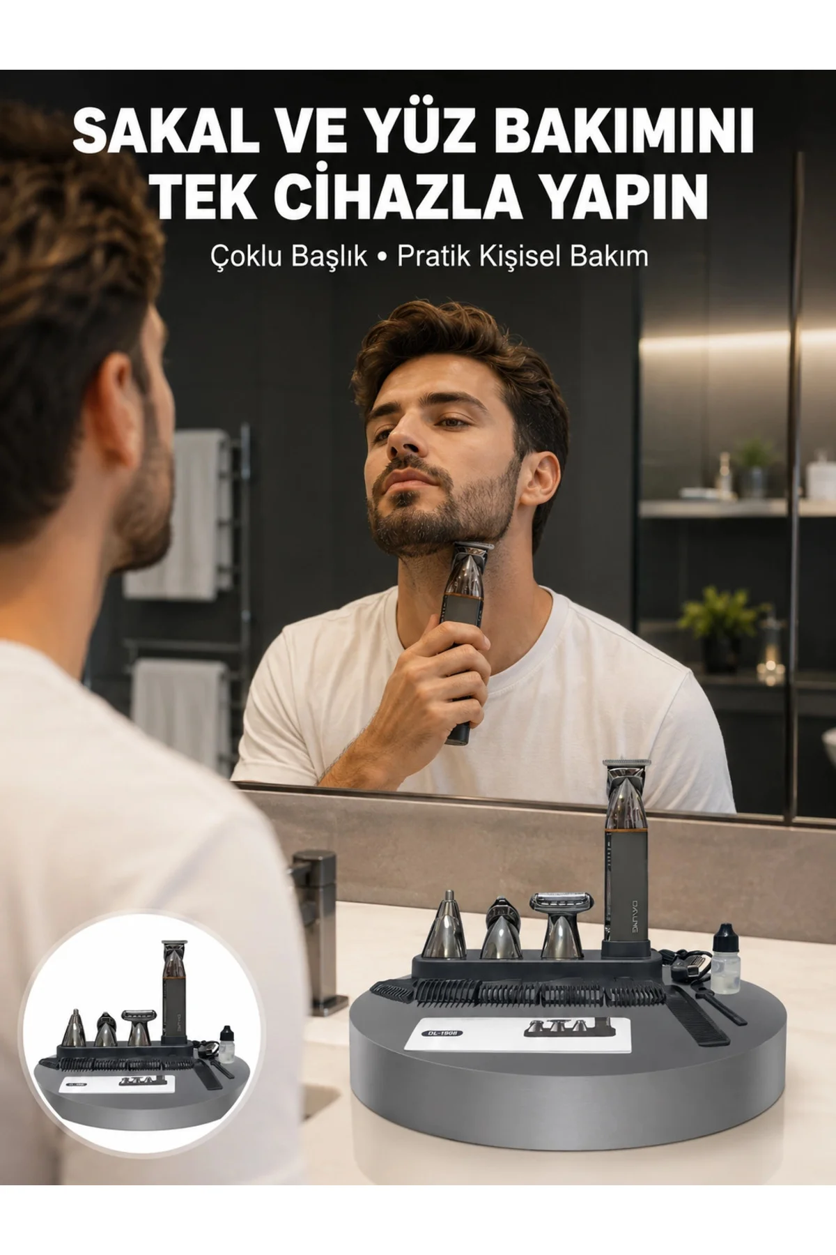 Çok Fonksiyonlu 9’u 1 Arada Tıraş Makinesi Şarjlı Saç Sakal Düzeltici Yeni Nesil Çok Fonksiyonlu 9’u 1 Arada Tıraş Makinesi Şarjlı Saç Sakal Düzeltici Yeni Nesil