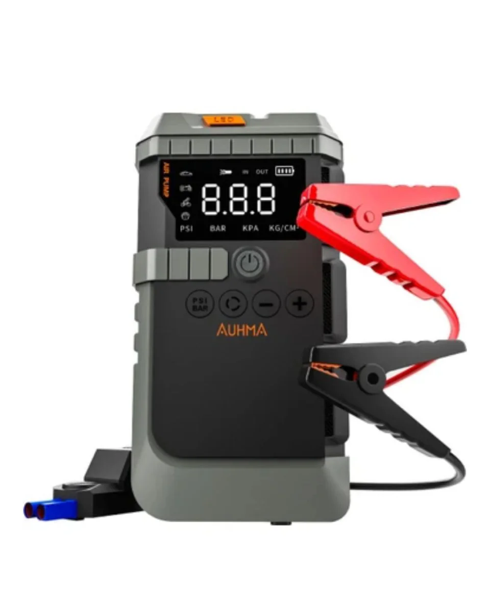 Çok Fonksiyonlu Acil Durum Cihazı: Akü Takviye, Powerbank ve Lastik Şişirme Kompresörü