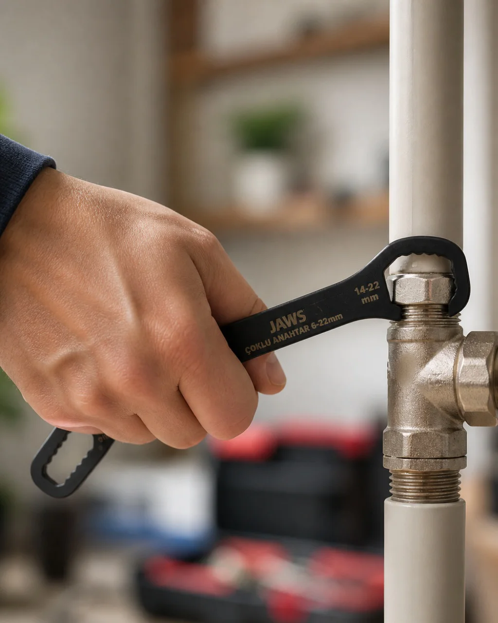 Çok Fonksiyonlu Anahtar 6 22 Mm Krom Vanadyum Çelik Dayanıklı Ve Taşınabilir - Lisinya