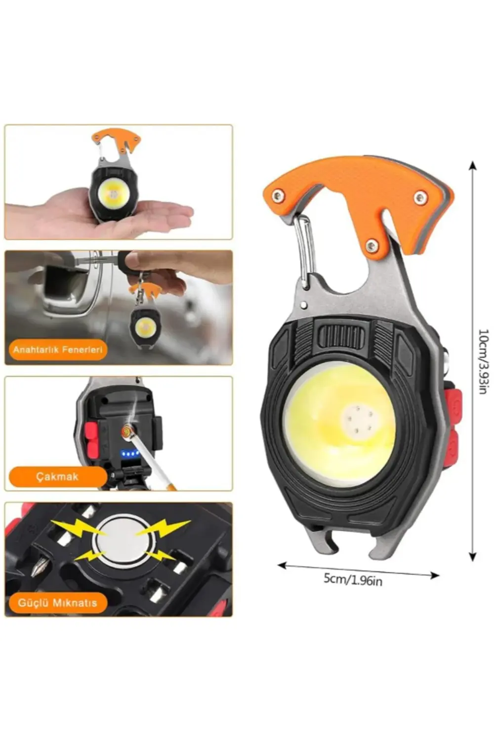 Çok Fonksiyonlu Anahtarlık Kamp Lambası