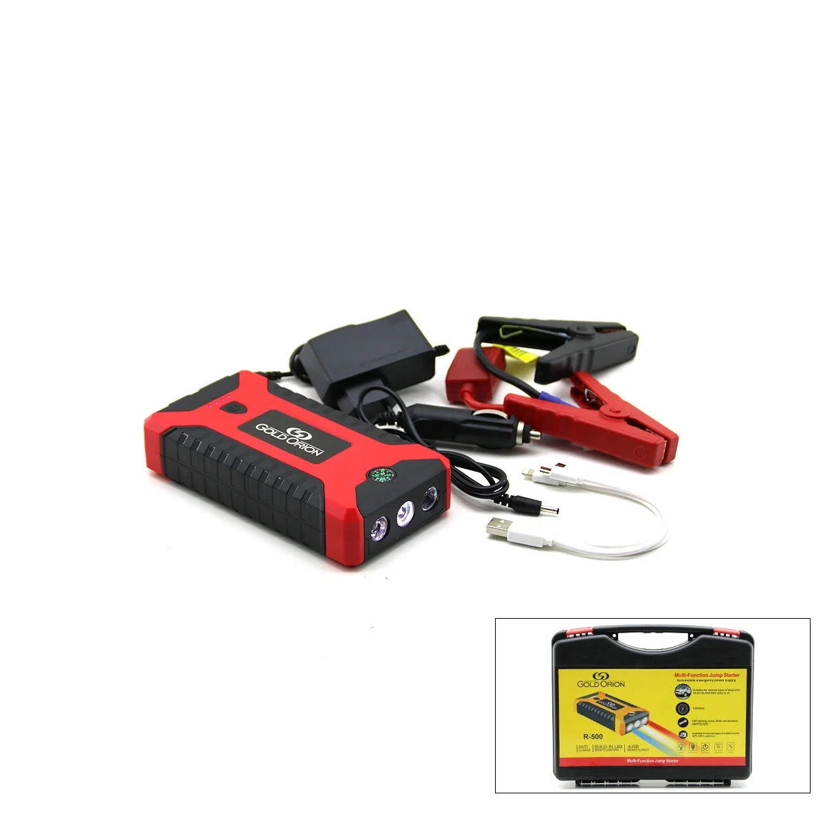Çok Fonksiyonlu Ato - Araç Takviye Set Taşınabilir 4 Usb Çıkışlı Powerbank Özellik - Fener - Cob - Pusula Bx40 Fiyatı, Yorumları ve Özellikleri