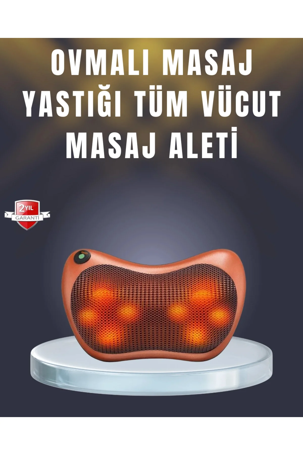 Çok Fonksiyonlu Boyun Bel Sırt Masaj Yastığı Araç İçi Uyumlu