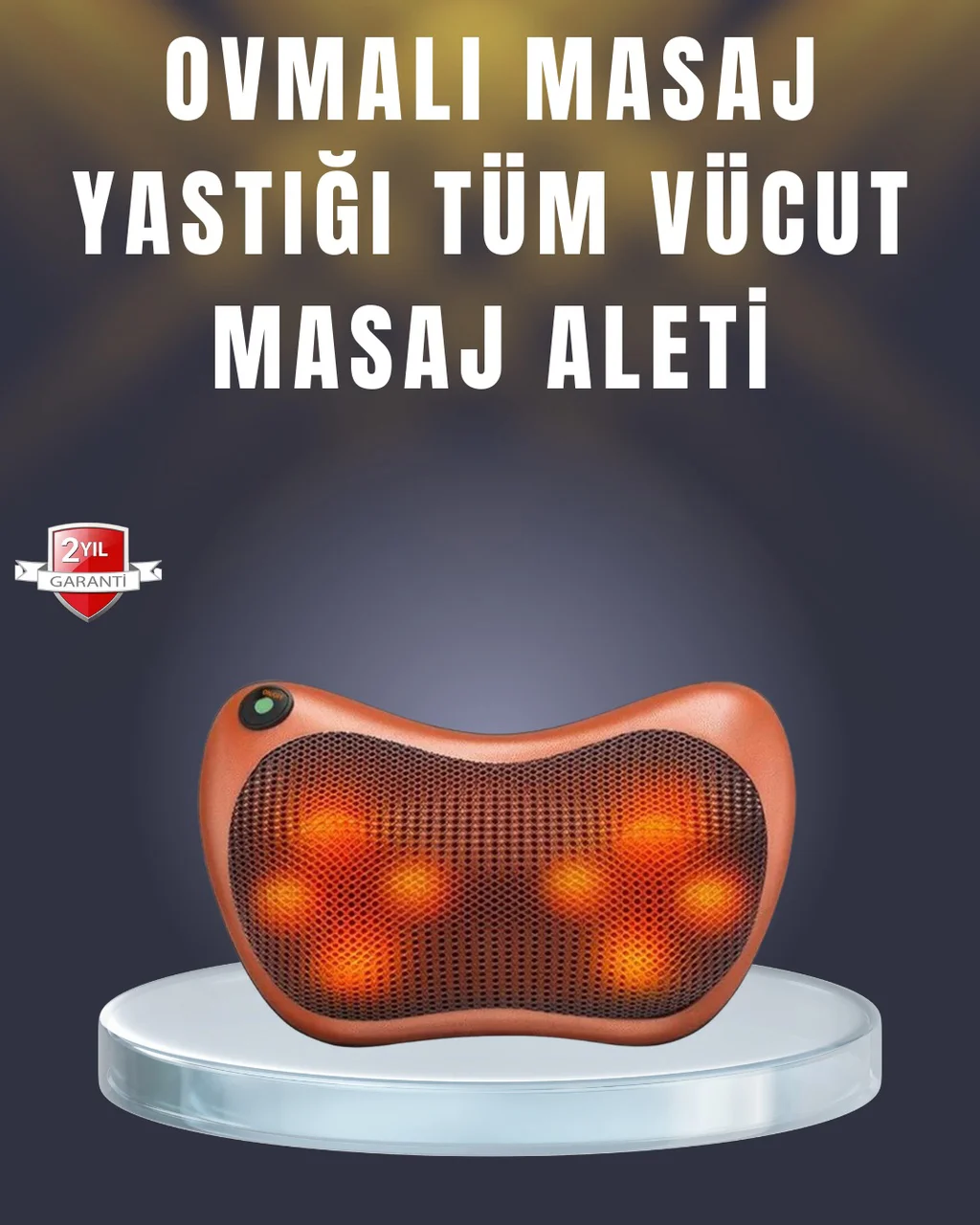 Çok Fonksiyonlu Boyun Bel Sırt Masaj Yastığı Araç İçi Uyumlu - Lisinya Diğer
