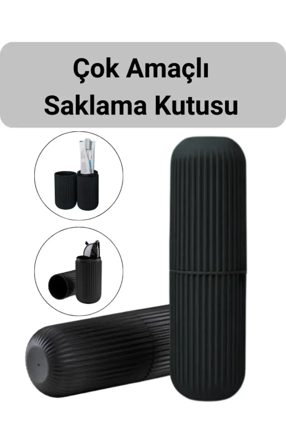 Çok Fonksiyonlu & Dayanıklı Diş Fırçalık – Seyahat İçin İdeal!