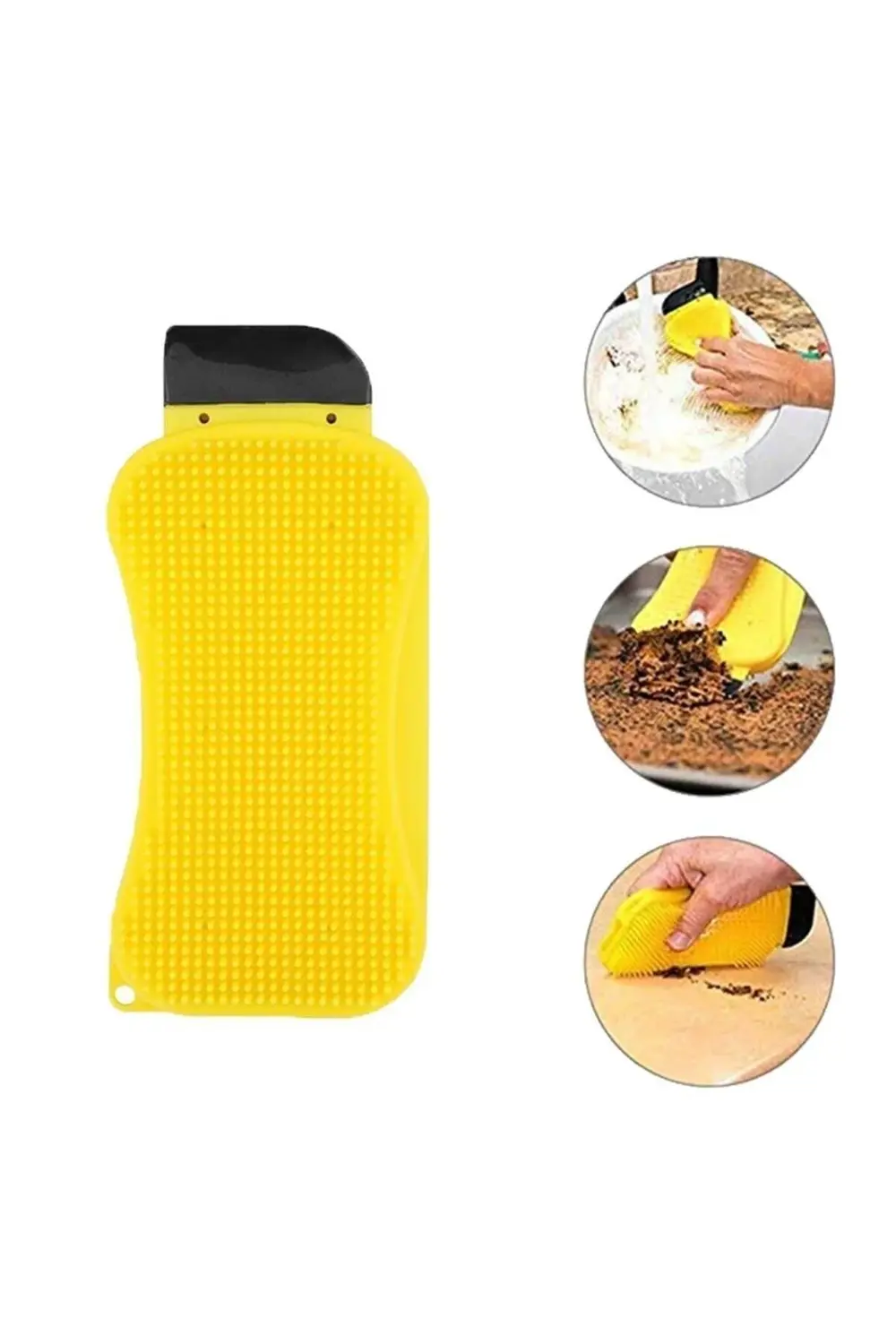 Çok Fonksiyonlu Deterjan Hazneli Pratik Bulaşık Yıkama Fırçası GO