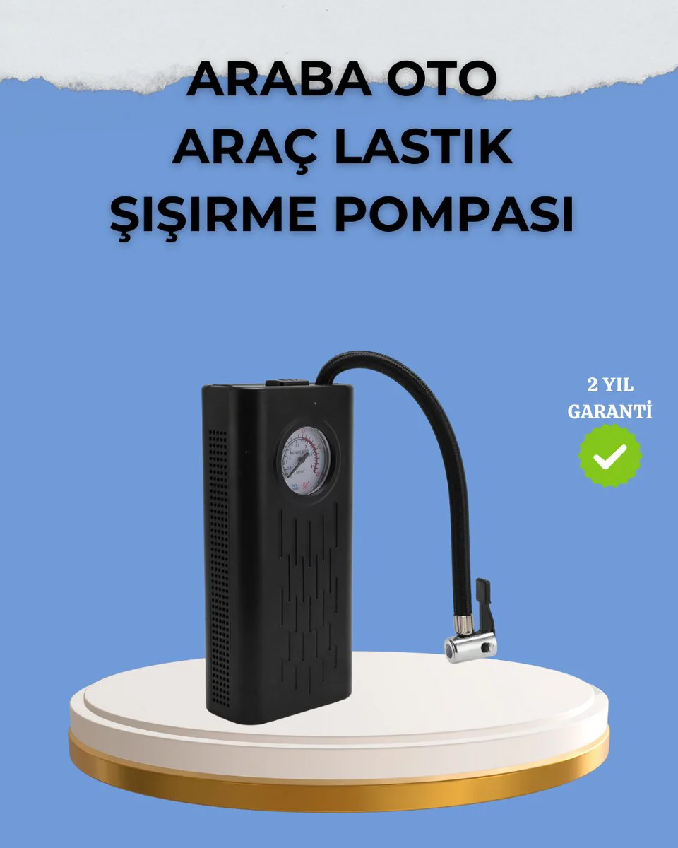 Çok Fonksiyonlu Dijital Gösterge Elektrikli Lastik Pompası - Taşınabilir Hava Kompresörü Fiyatı, Yorumları ve Özellikleri