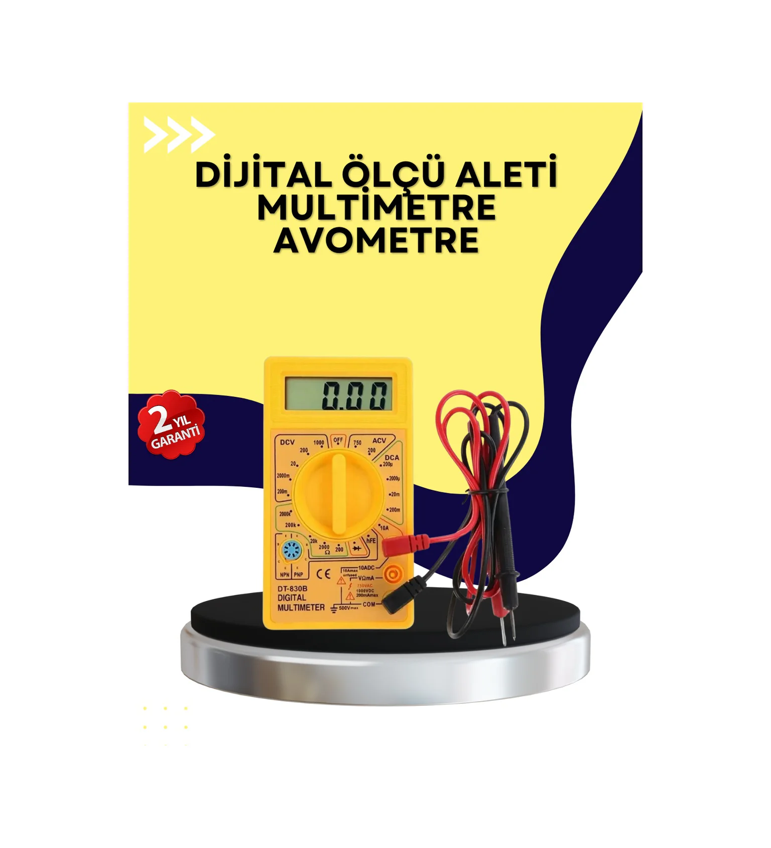 Çok Fonksiyonlu Dijital Multimetre Elektrik Test Cihazı