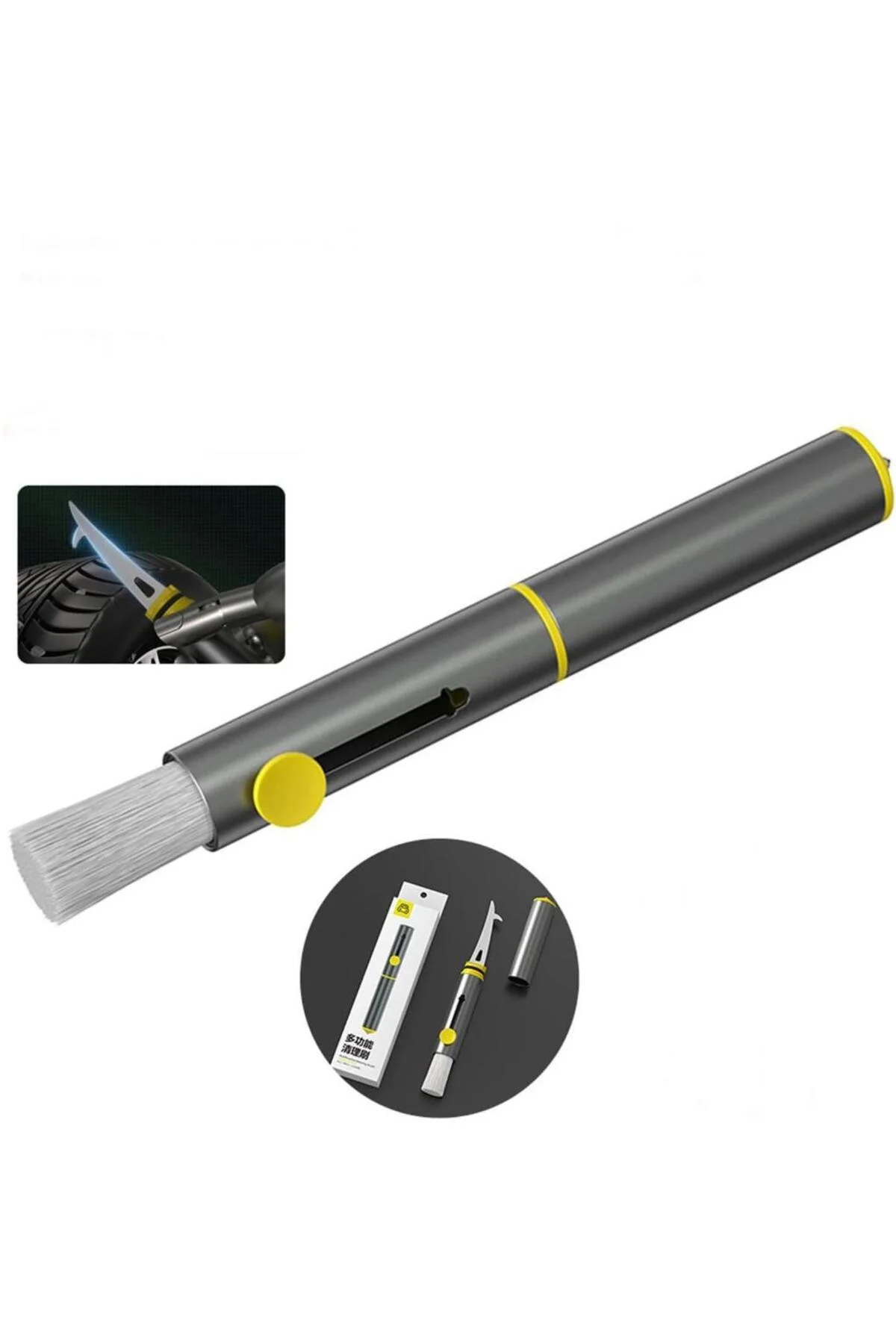 Çok Fonksiyonlu Klima Temizleme Fırçası Lastik Taş Sökücü Kanca Ve Acil Durum Cam Kırıcı Çekiç Çok Fonksiyonlu Klima Temizleme Fırçası Lastik Taş Sökücü Kanca Ve Acil Durum Cam Kırıcı Çekiç