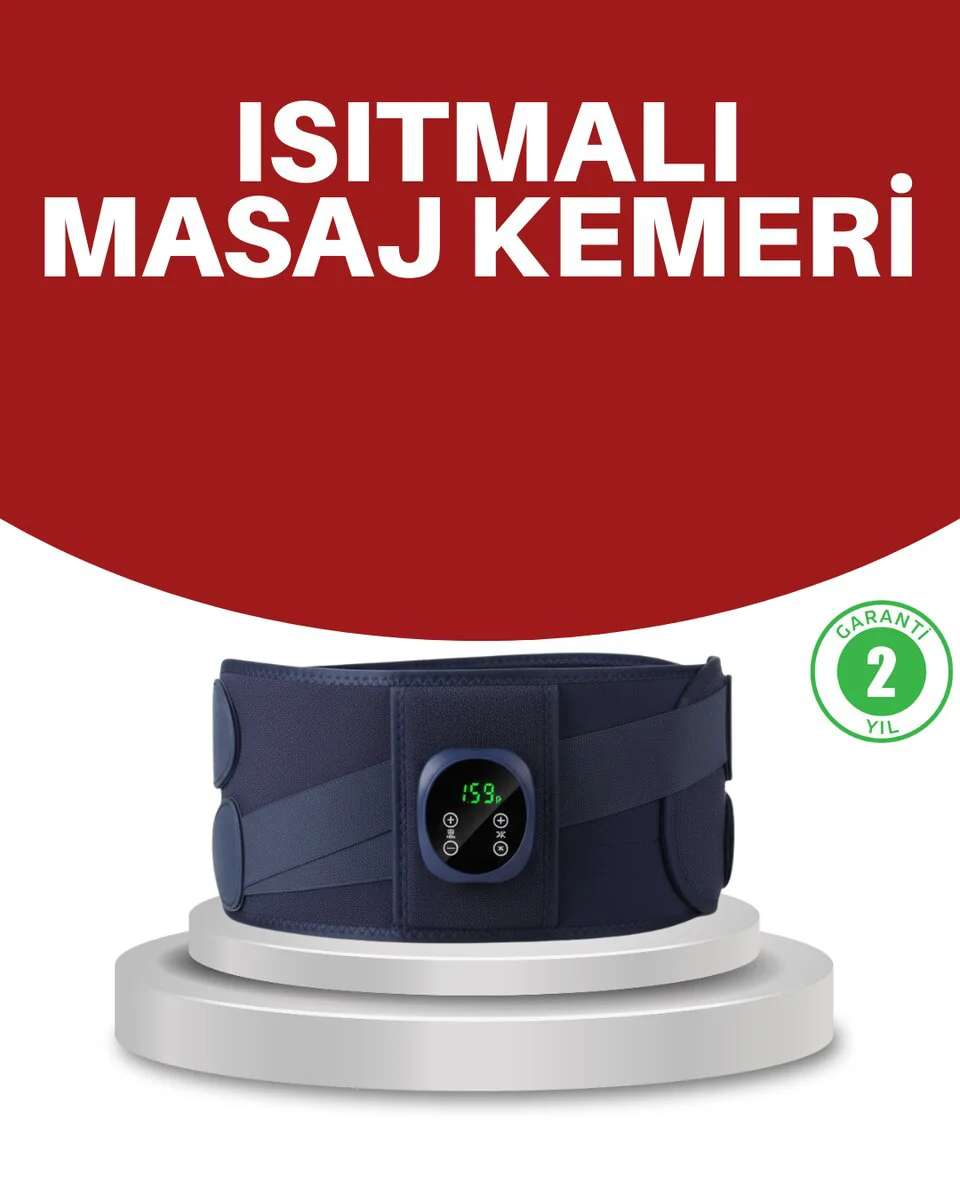 Çok Fonksiyonlu Masaj Kemerı Bel Boyun Bacak - Titreşimli Isıtmalı Rahatlama