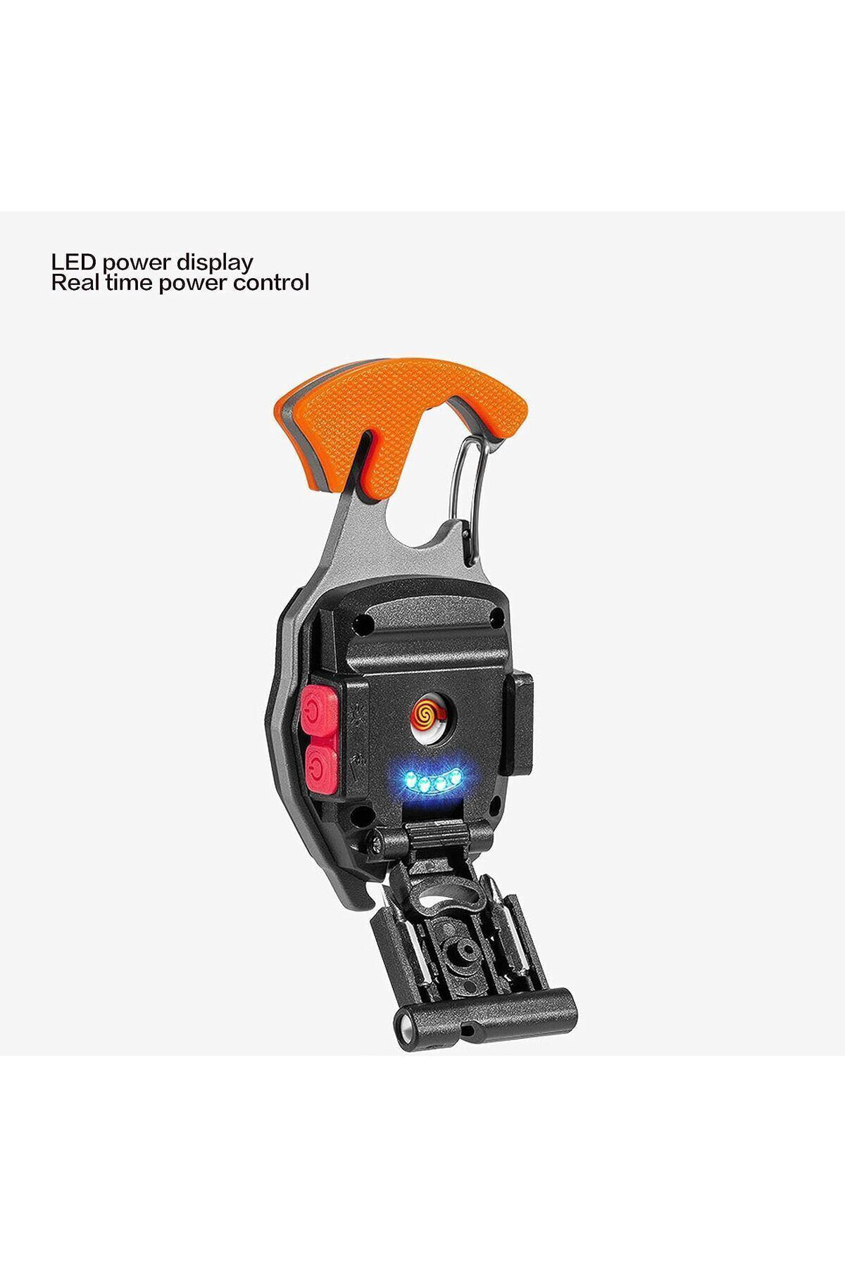 Çok Fonksiyonlu Mini Led Lamba Anahtarlık ve Çakmak USB Şarjlı Ka