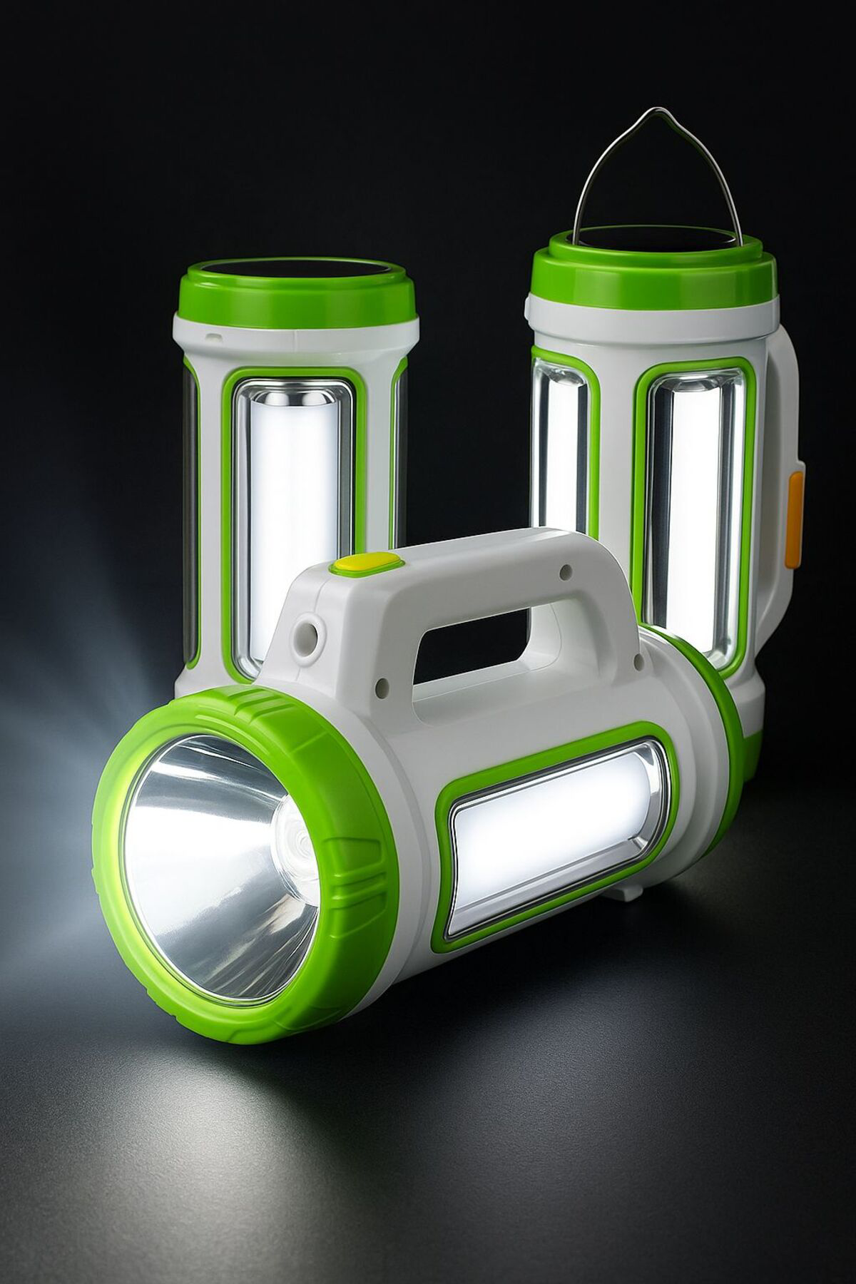 Çok Fonksiyonlu Portatif Solar Lamba Kamp Işıldak Şarjlı El Fener