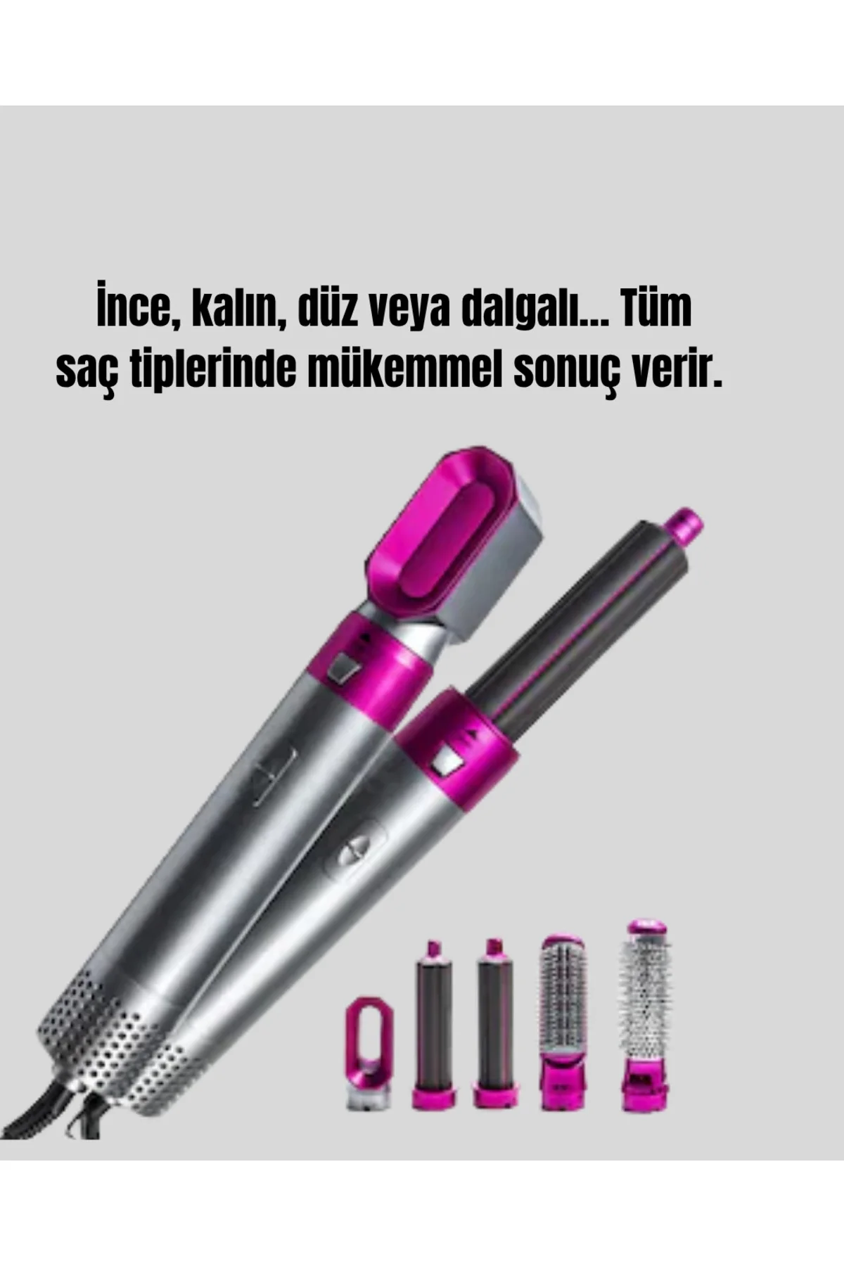 Çok Fonksiyonlu Saç Kurutma ve Şekillendirme Makinesi 5 Başlık