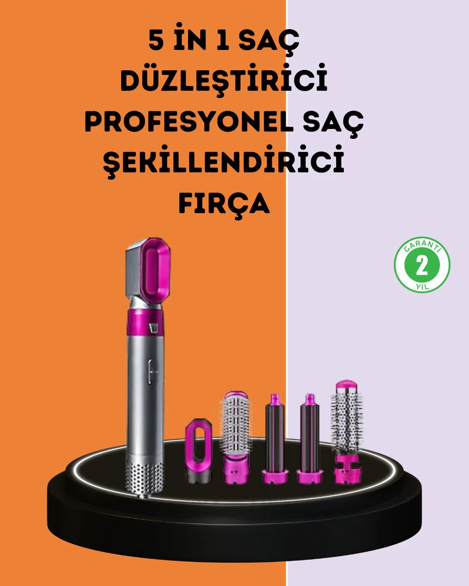 Çok Fonksiyonlu Saç Kurutma ve Şekillendirme Makinesi 5 Başlık Fiyatı, Yorumları ve Özellikleri