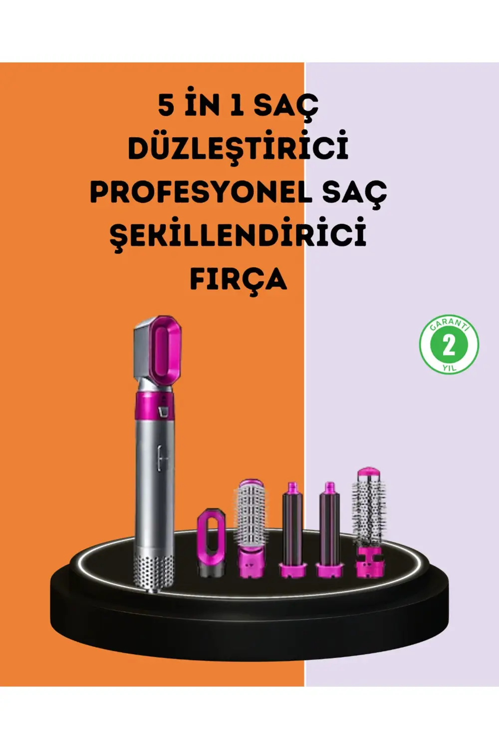 Çok Fonksiyonlu Saç Kurutma ve Şekillendirme Makinesi 5 Başlık