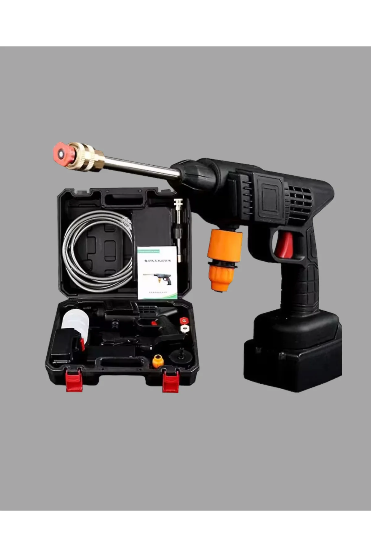 Çok Fonksiyonlu Şarjlı Basınçlı Yıkama Tabancası Ev Araç Bahçe - 