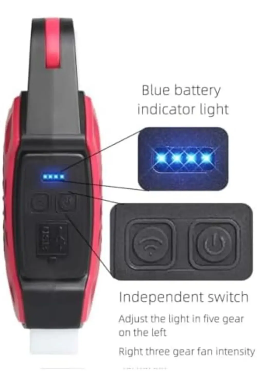 Çok Fonksiyonlu Şarjlı Fanlı Kamp Lambası, Taşınabilir Işık, Kamp