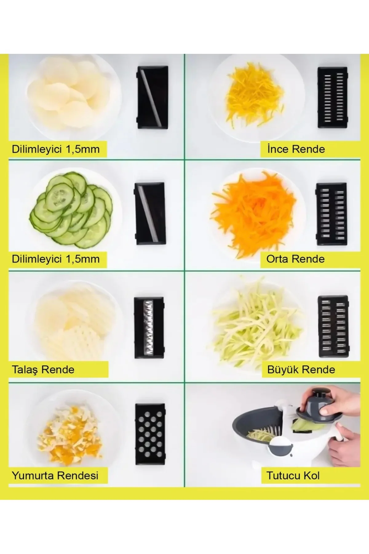 Çok Fonksiyonlu Sebze Meyve Doğrayıcı Çok Amaçlı Doğrayıcı Diliml