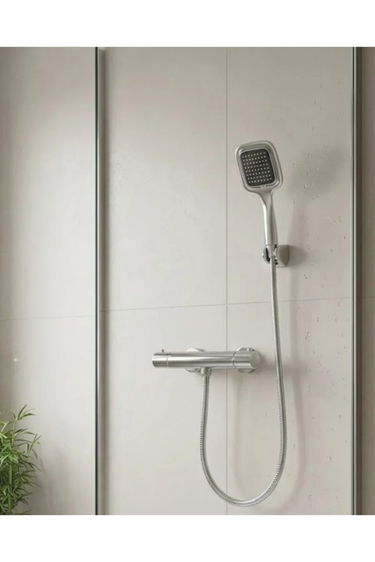 Çok Fonksiyonlu Siyah El Duşu Seti Spiral Hortum ve Duş Askısı Banyo Duş Başlığı