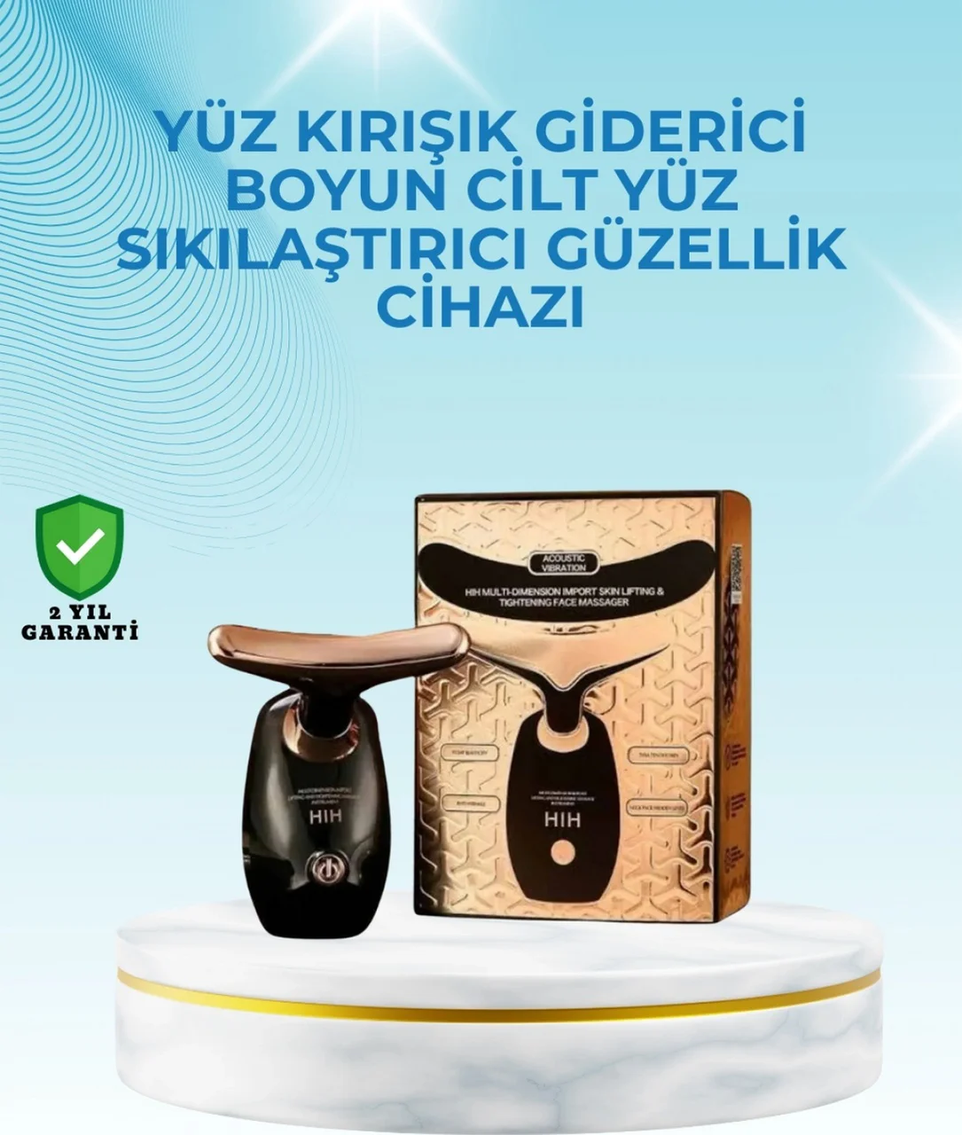 Çok Fonksiyonlu Yüz Ve Göz Masaj Aleti Genç Ve Parlak Bir Cilt İçin