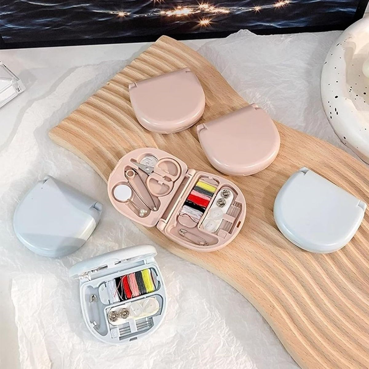 Çok Fonksiyonlu Mini Çanta Boy Seyahat Tipi Dikiş Seti (4741)