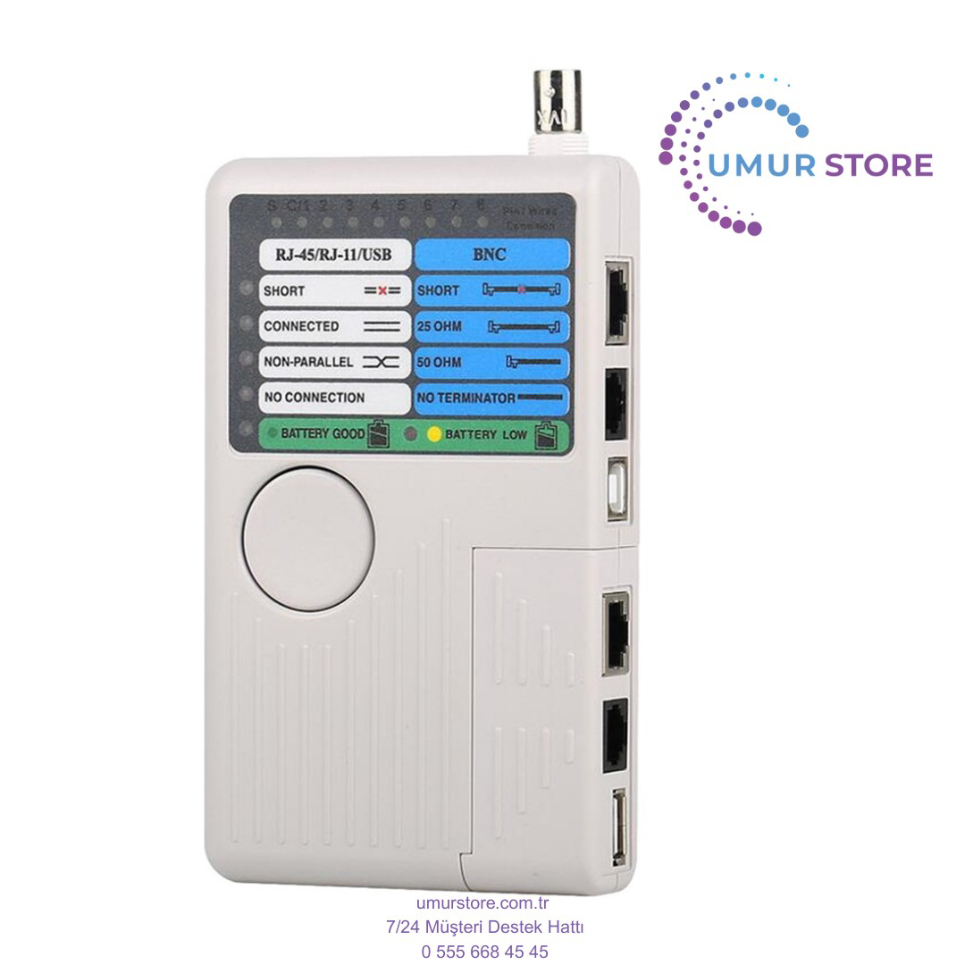 Çok Fonksiyonlu Ağ Kablosu Test Cihazı Cat5 Cat6 Telefon Test Cih